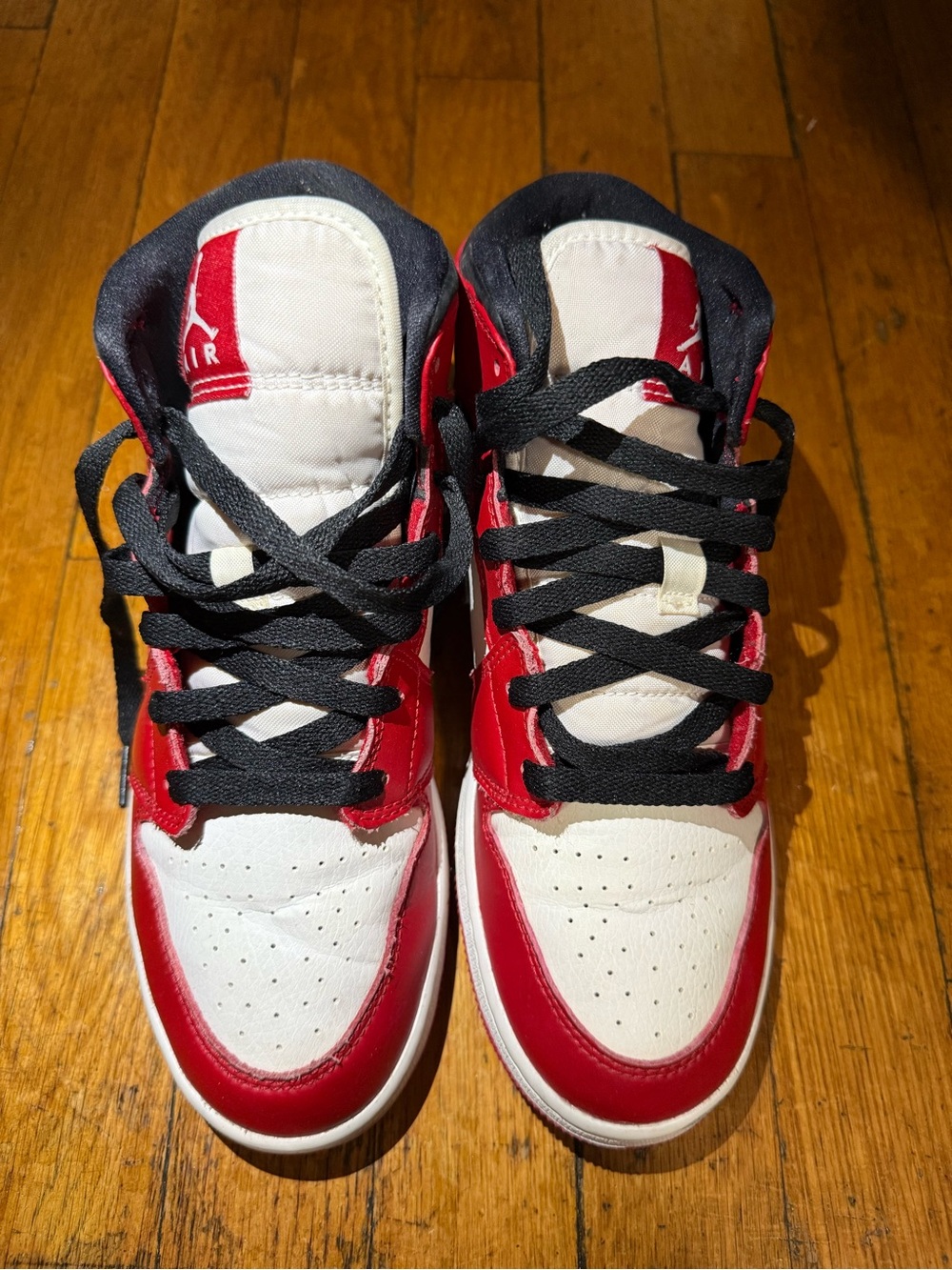 Jordan Kids Red, White & Black High-Top Sneakers
